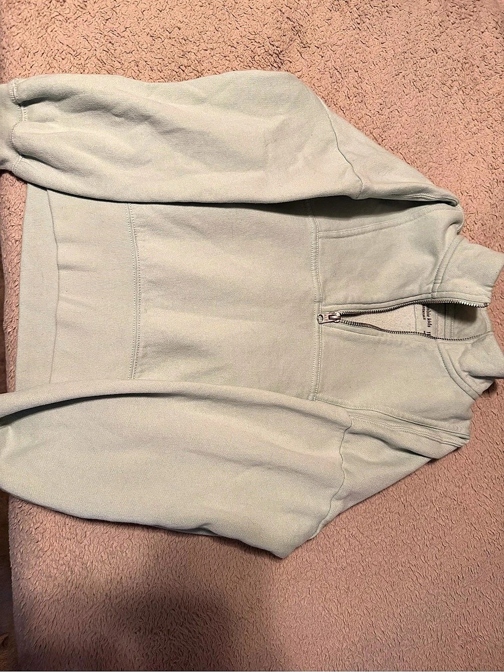 Abercrombie Kids Essential Icon Quarter Zip Sweatshirt Girls 11/12